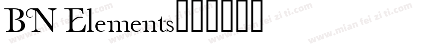 BN Elements字体转换